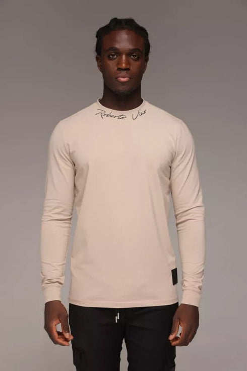 Roberto Vino tshirt for man טישרט רוברטו וינו בצבע בז' לגבר